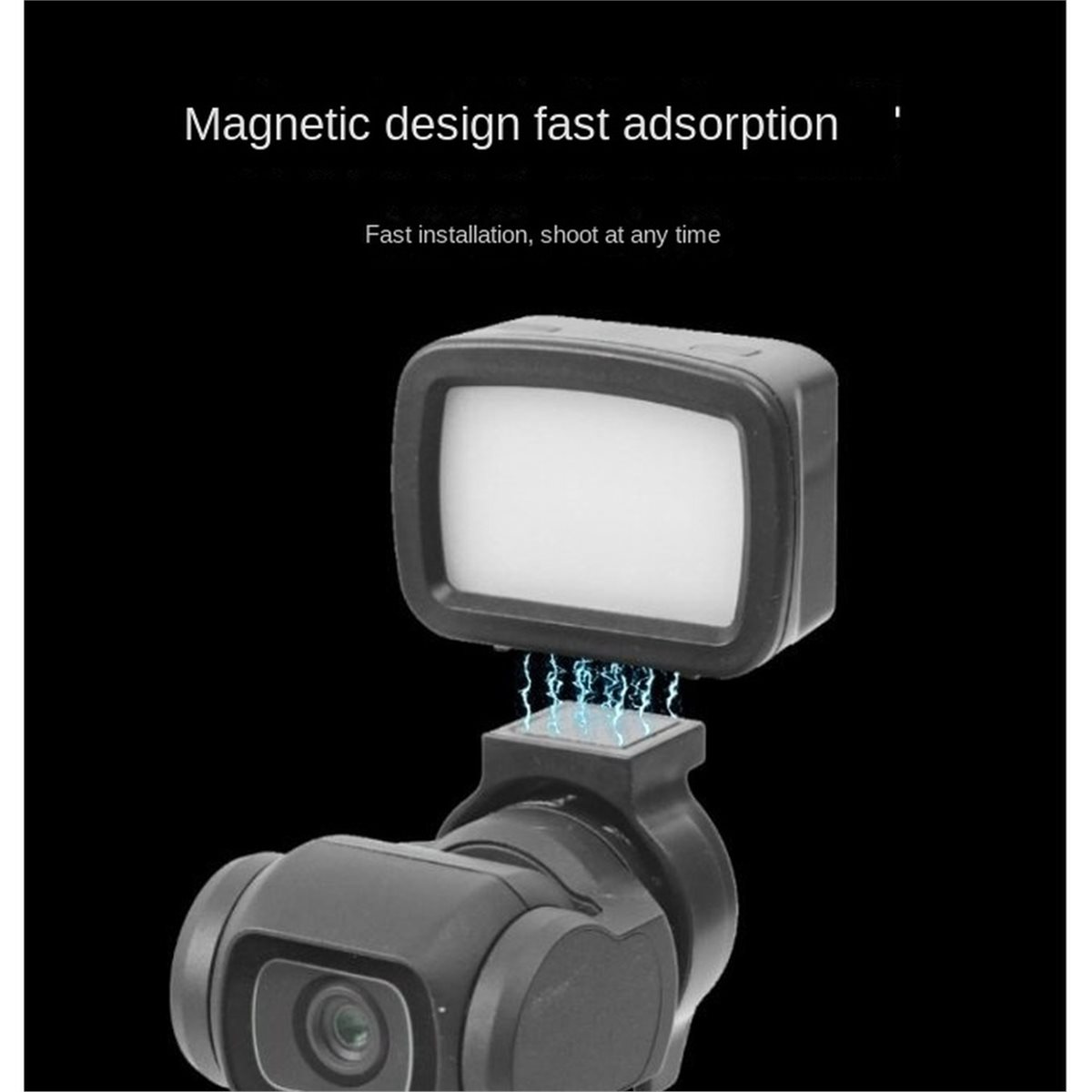 Photography Lighting Led - ไฟ LED แม่เหล็กสำหรับอุปกรณ์เสริม Pocket 3/4P ชุดไฟเติมแสงเสริมสำหรับเซลฟี่และวิดีโอบล็อกแบบชาร์จได้