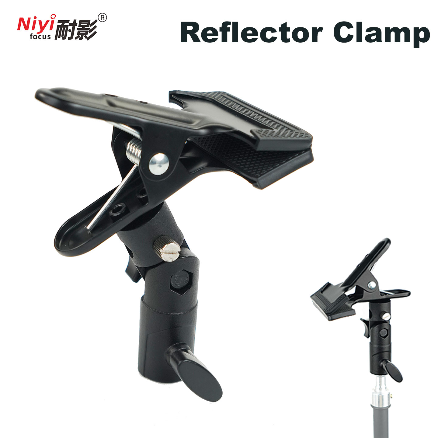 Photography Lighting Angles - ผู้ถือสะท้อนแสง CLAMP 1/4 3/8 สกรูหมุนอะแดปเตอร์ขาตั้ง Reflector