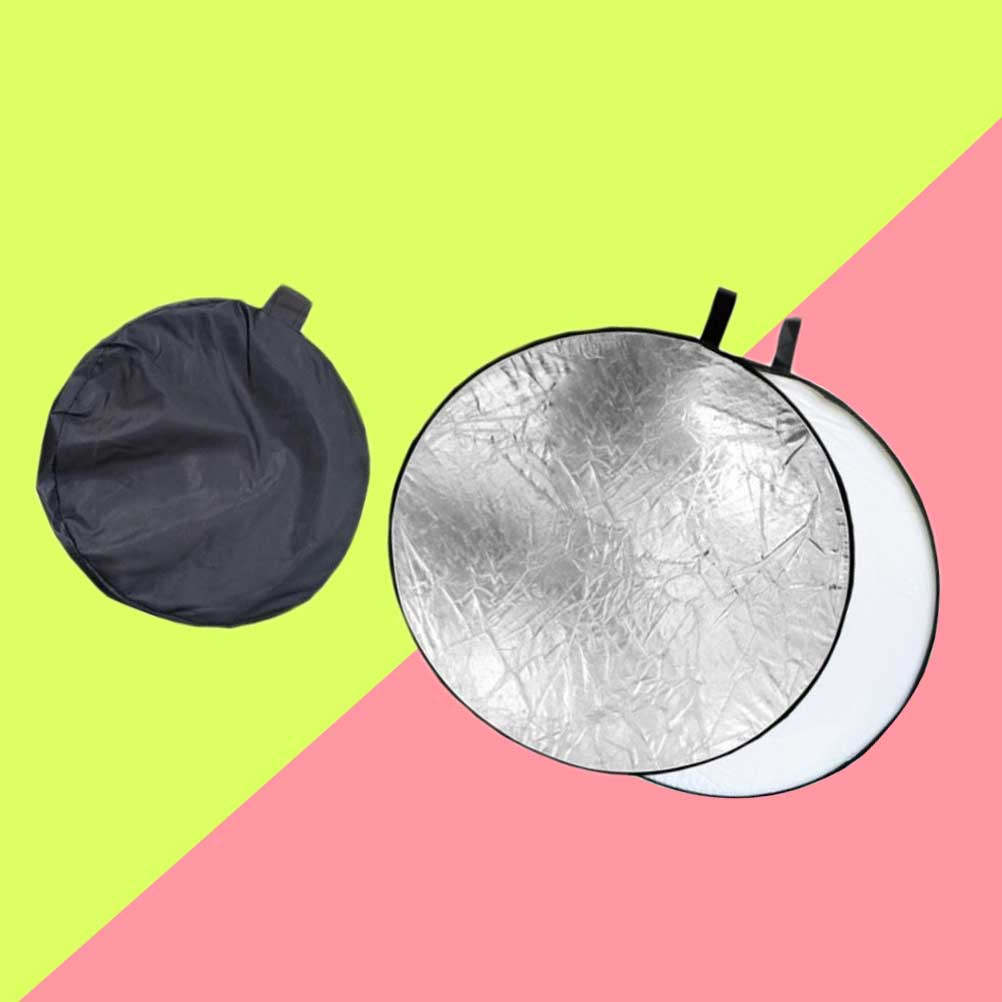 Photography Lighting Reflectors - แผ่นสะท้อนแสงทรงกลม 2-in-1 ขนาด 80 ซม. สำหรับถ่ายภาพ