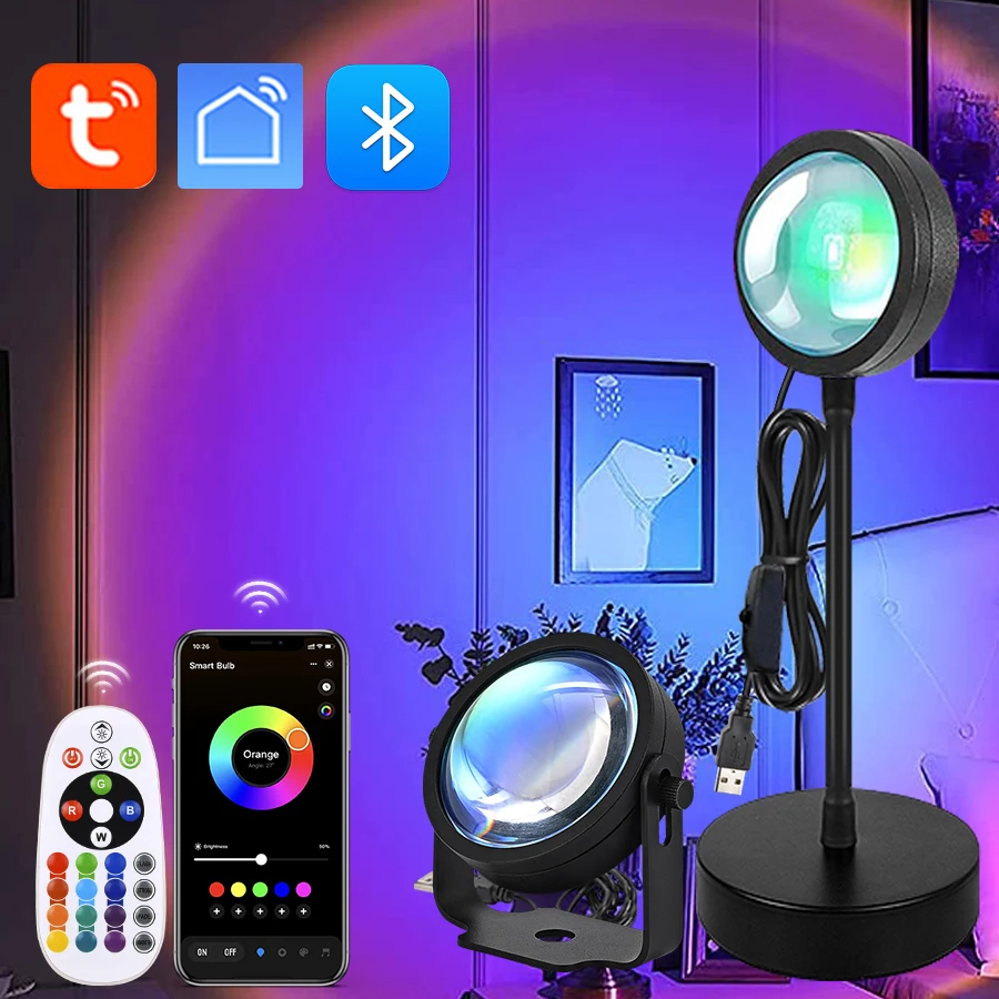Photography Lighting Mood - Tuya สมาร์ท Sunset โปรเจคเตอร์โคมไฟ RGB Led