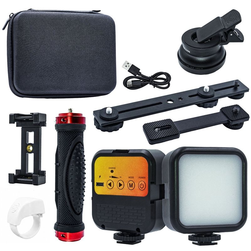 Photography Lighting Angles - ไฟถ่ายภาพด้วยโทรศัพท์ เลนส์มุมกว้างสำหรับกล้องทันตแพทย์ ไฟส่องสว่างระดับมืออาชีพ วิดีโอและภาพถ่ายบนมือถือ