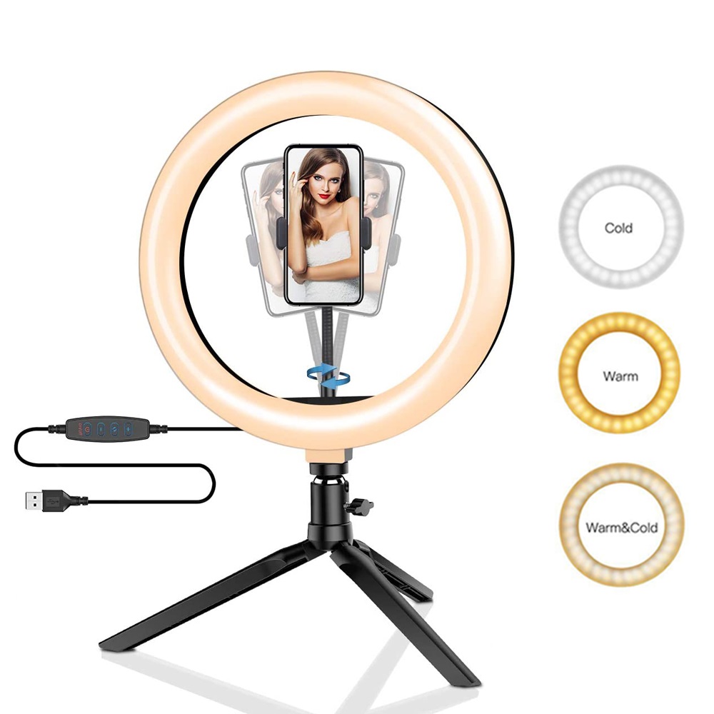 Photography Lighting Wand - 26 ซม.10 นิ้ว LED แหวน Selfie