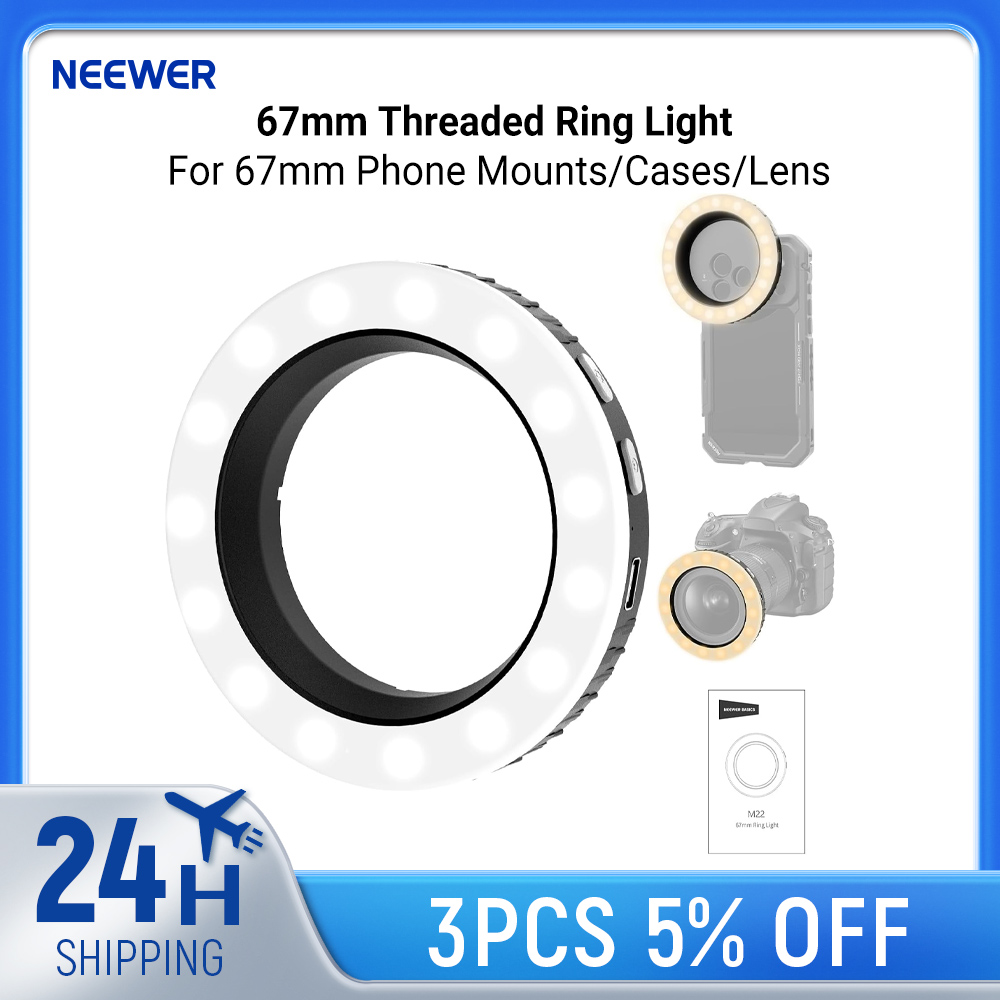 Photography Lighting Wand - ไฟวงแหวน NEEWER Basics ขนาด 67 มม.