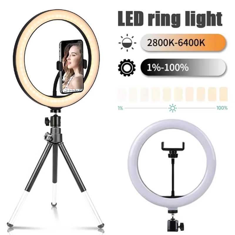 Photography Lighting Wand - ไฟวงแหวนเซลฟี่ขนาด 10 นิ้ว ไฟเสริมสำหรับถ่ายภาพ ไฟ LED