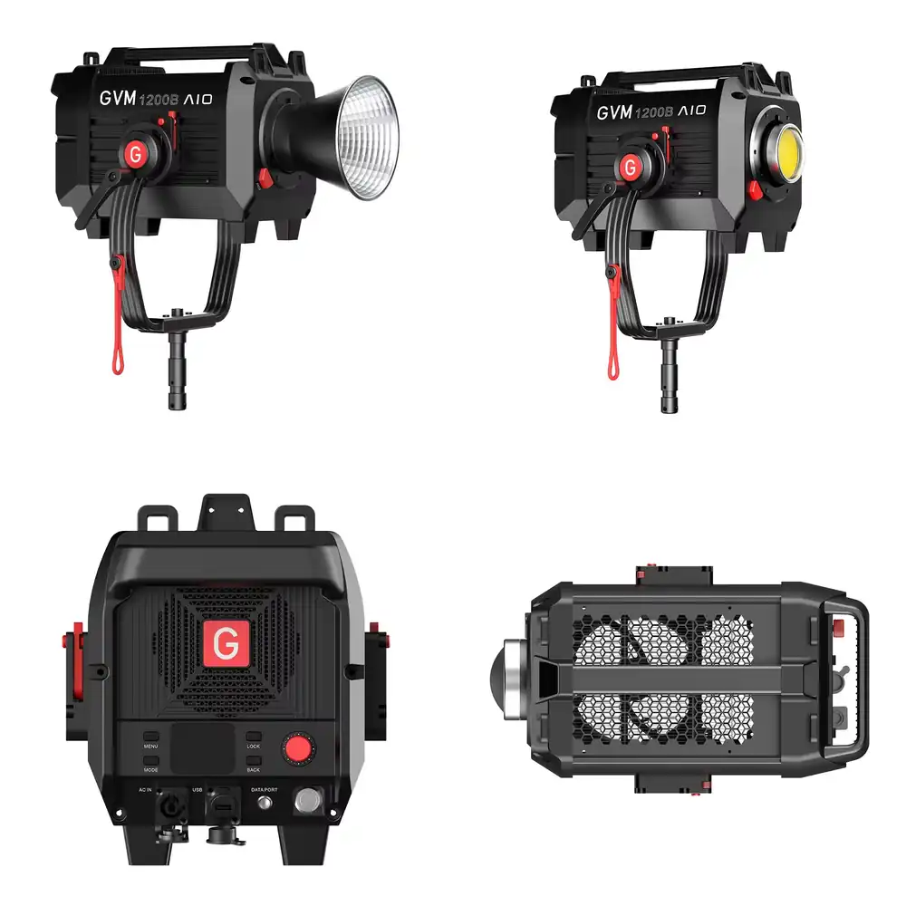 Photography Lighting Led - ไฟสปอตไลท์วิดีโอ GVM SD1200B AIO 1200W สำหรับการถ่ายภาพ