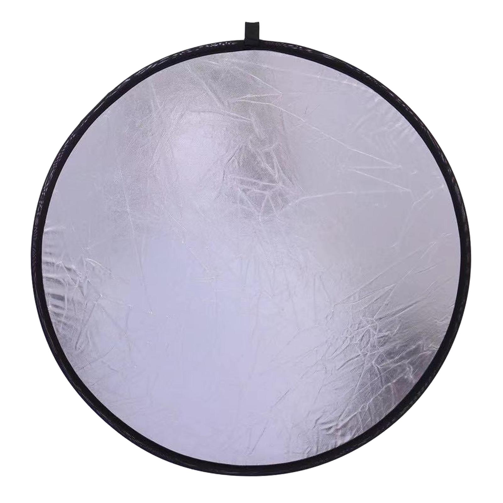 Photography Lighting Reflectors - แผ่นสะท้อนแสงสำหรับถ่ายภาพแบบพับได้ 2-in-1 พร้อมกระเป๋า พกพาสะดวก ด้ามจับทรงกลม สำหรับใช้ในสตูดิโอและไฟวิดีโอ