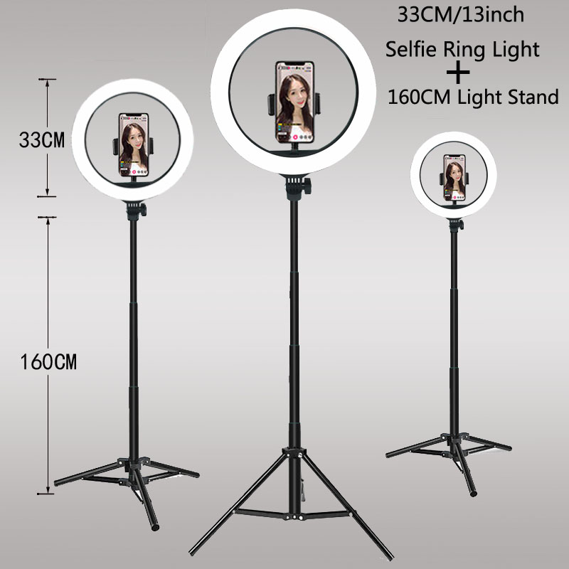 Photography Lighting Wand - 26 33 ซม.ไฟวิดีโอหรี่แสงได้Selfie LED Light USBแหวนโคมไฟขาตั้งขาตั้งกล้องMake