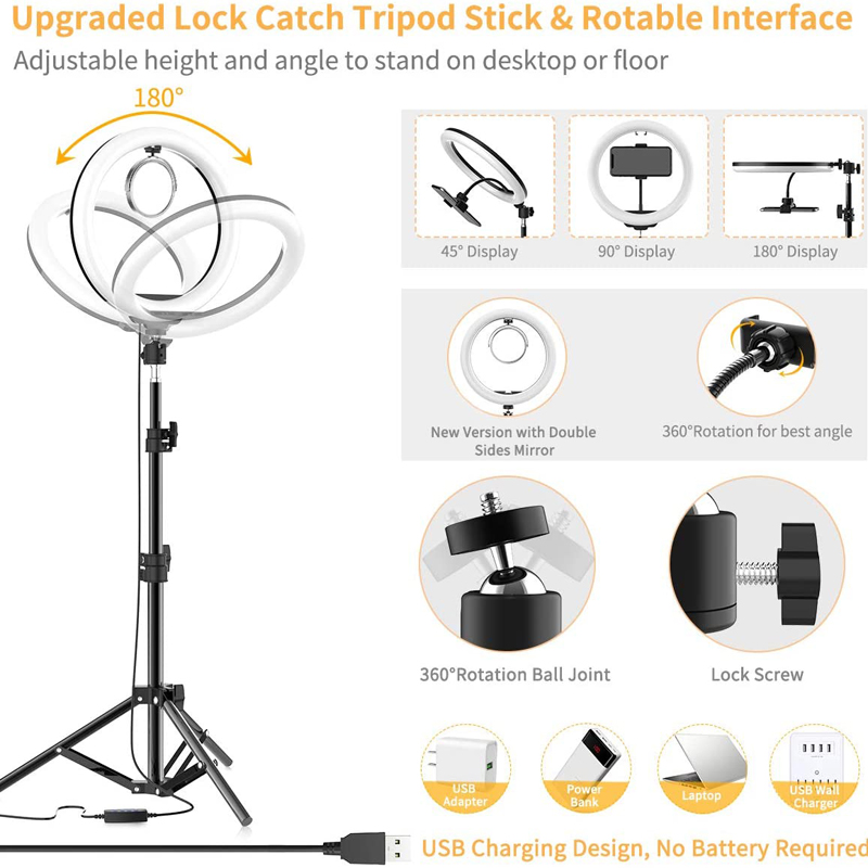 ไฟวงแหวนเซลฟี่ขนาด 16/26/33 ซม - Photography Lighting Wand บทวิจารณ์และราคา