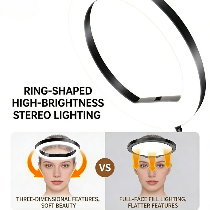 ไฟวงแหวนสำหรับไลฟ์สดแบบพกพาขนา - Photography Lighting Composition บทวิจารณ์และราคา