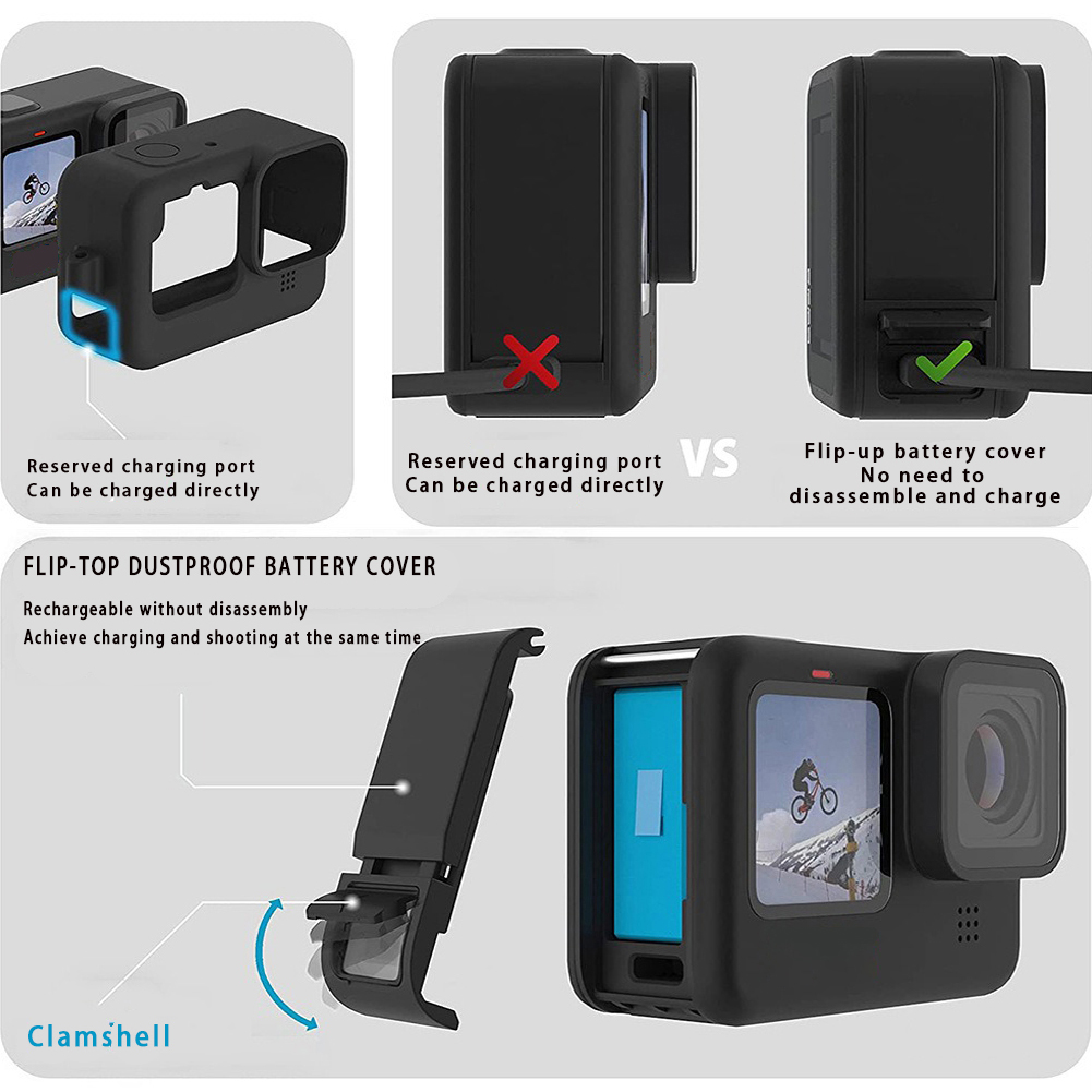 ซิลิโคนสําหรับ GoPro Hero 13 ห - Gopro Action Camera Hero 13 Black บทวิจารณ์และราคา