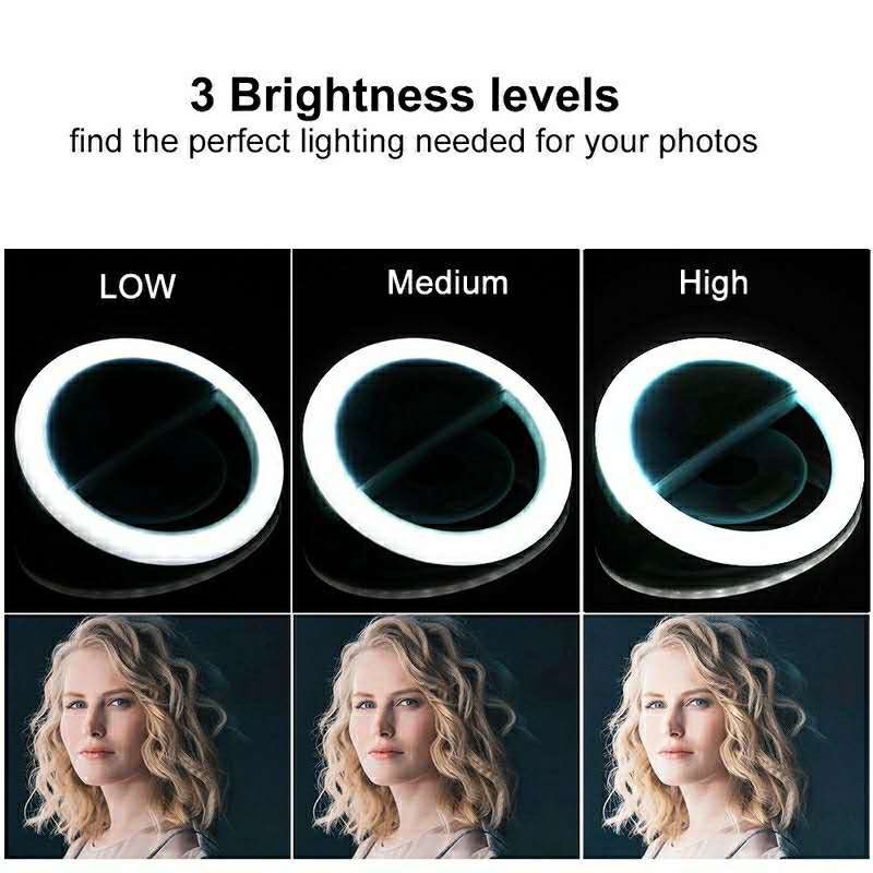 LED Selfie แหวนแสง3ระดับโหมดปร - Photography Lighting Wand บทวิจารณ์และราคา