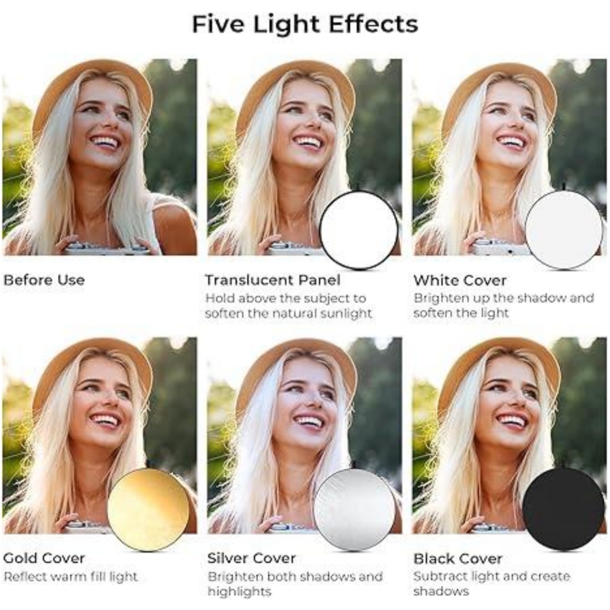 Huanyingbjb ตัวสะท้อนแสงแบบพกพ - Photography Lighting Reflectors บทวิจารณ์และราคา