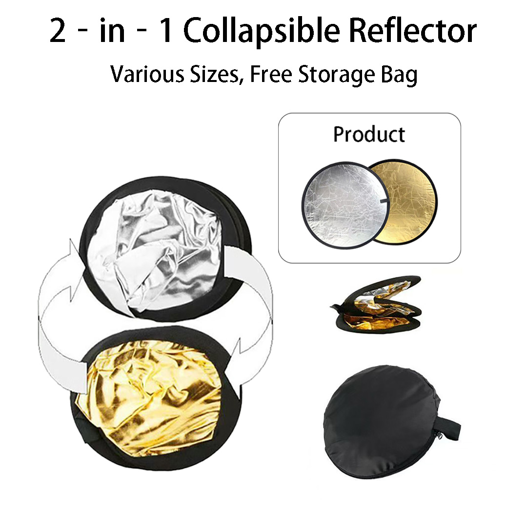 แผ่นสะท้อนแสงสองด้านทรงกลมขนาด - Photography Lighting Reflectors บทวิจารณ์และราคา