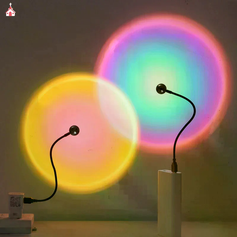 โคมไฟ LED แสงพระอาทิตย์ตก ไฟกล - Photography Lighting Mood บทวิจารณ์และราคา