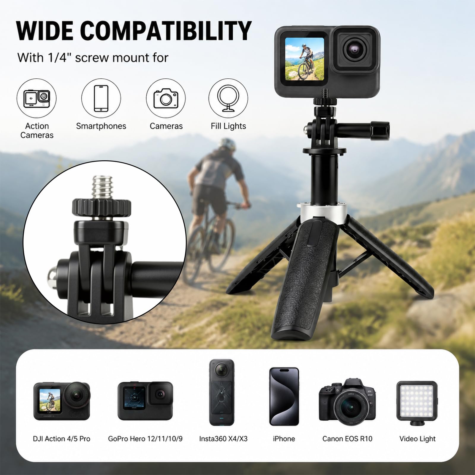ขาตั้งกล้องแบบพับได้ขนาดเล็ก ป - Gopro Action Camera Hero 13 Black บทวิจารณ์และราคา