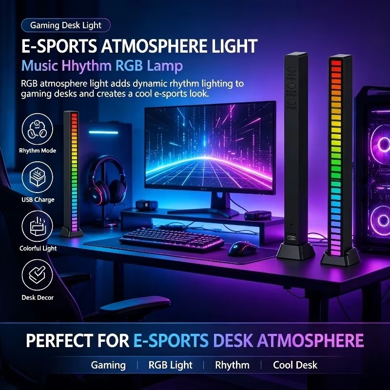 โคมไฟตั้งโต๊ะเกมมิ่ง RGB จังหว - Photography Lighting Mood บทวิจารณ์และราคา