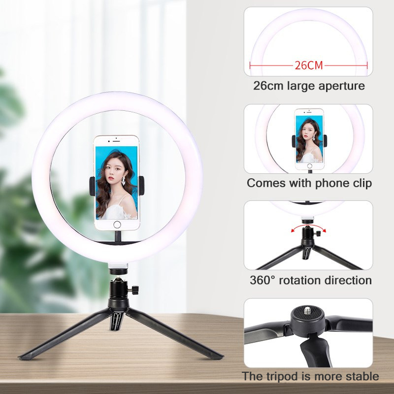 26 ซม.10 นิ้ว LED แหวน Selfie  - Photography Lighting Wand บทวิจารณ์และราคา