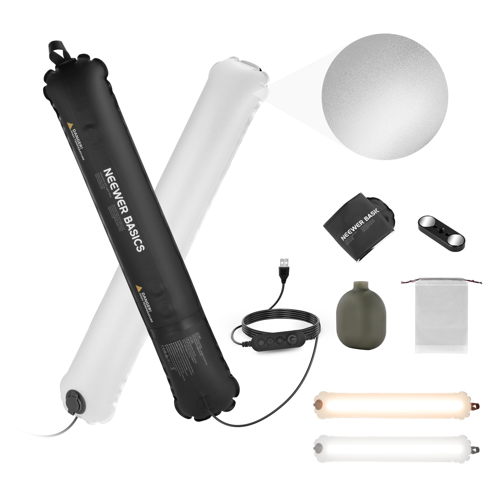 ไฟ LED พกพาแบบเป่าลม NEEWER BA - Photography Lighting Basics บทวิจารณ์และราคา