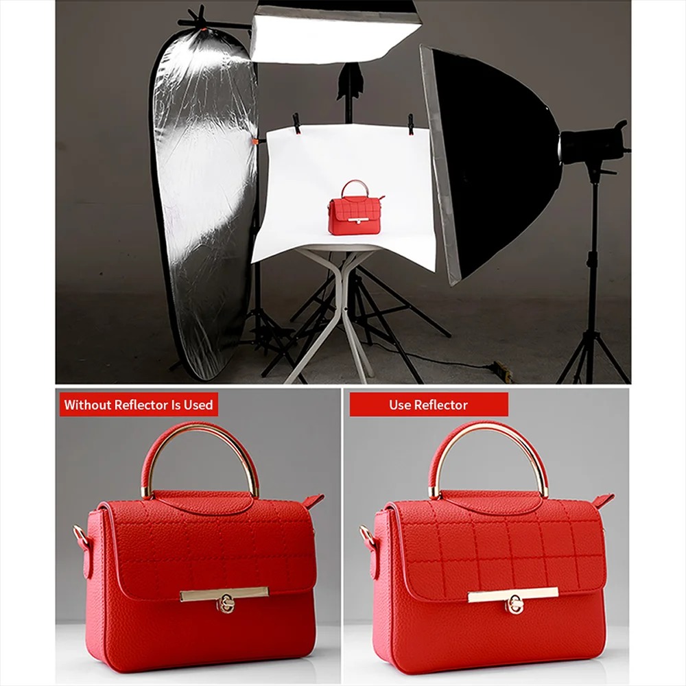แผ่นสะท้อนแสงแบบพับได้ 5-in-1  - Photography Lighting Reflectors บทวิจารณ์และราคา