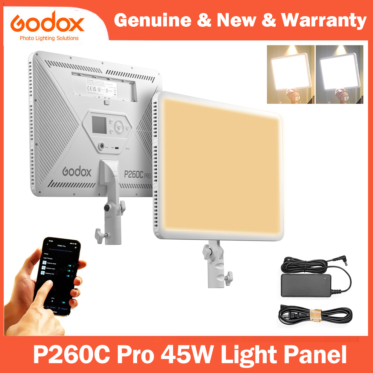 Godox P260C Pro LED Video Ligh - Photography Lighting Youtube บทวิจารณ์และราคา