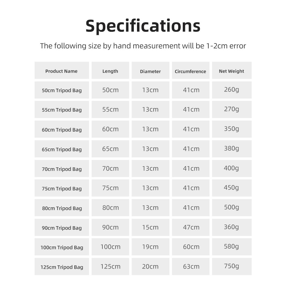 55/60/65/70/75/80/100/125 ซม.  - Photography Lighting Accessories บทวิจารณ์และราคา