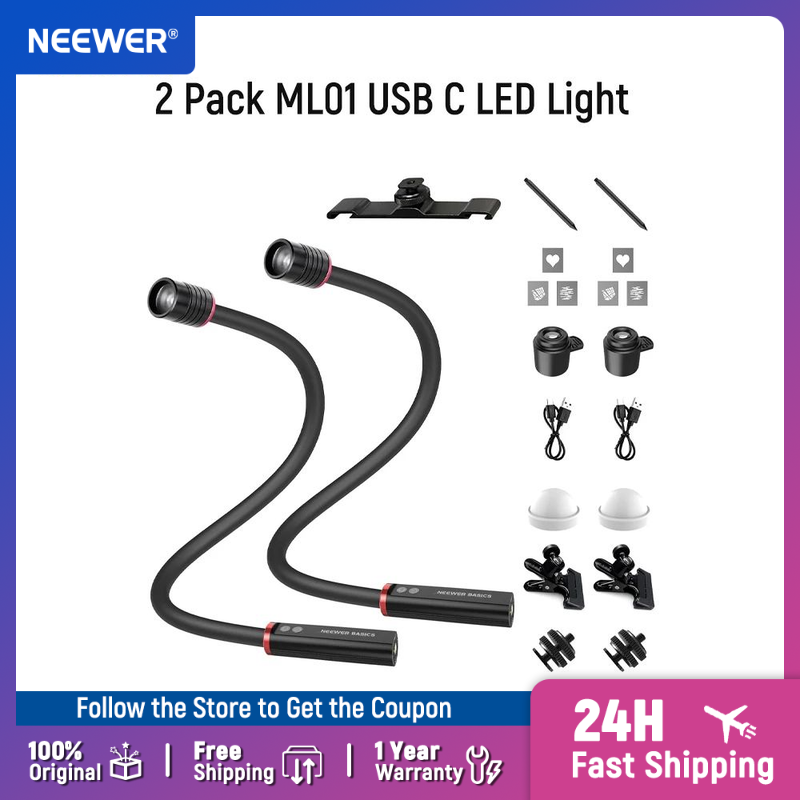 NEEWER BASICS ชุด 2 ชิ้น ML01  - Photography Lighting Basics บทวิจารณ์และราคา