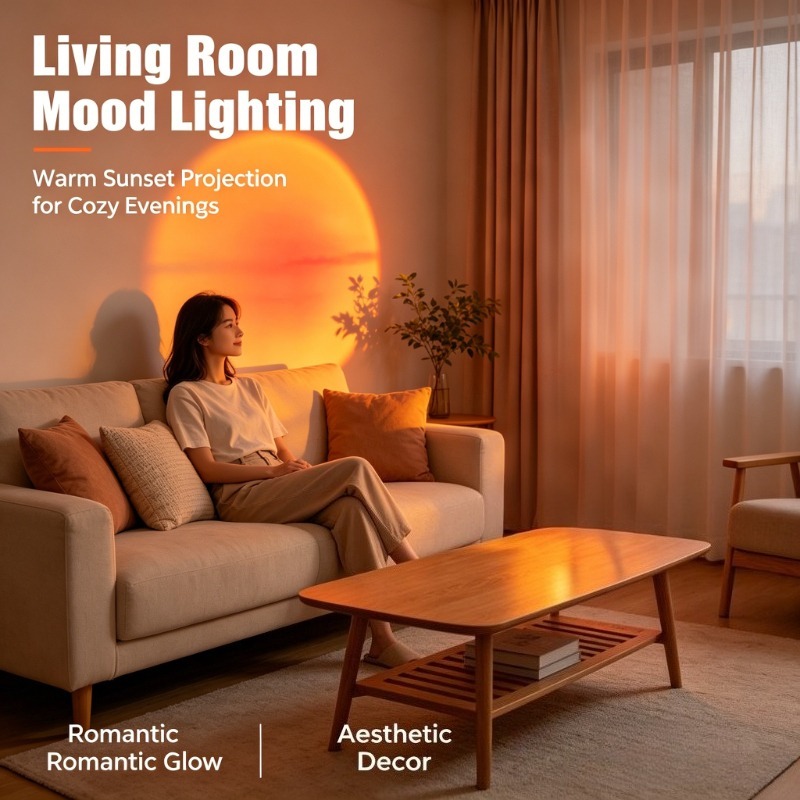 โคมไฟพระอาทิตย์ตกแบบ USB, ไฟฉา - Photography Lighting Mood บทวิจารณ์และราคา