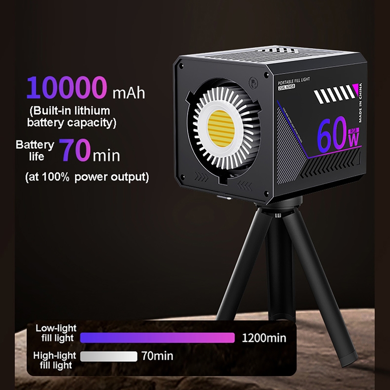 ไฟวิดีโอ RGB 60W แบบพกพา ไฟสตู - Photography Natural Lighting บทวิจารณ์และราคา