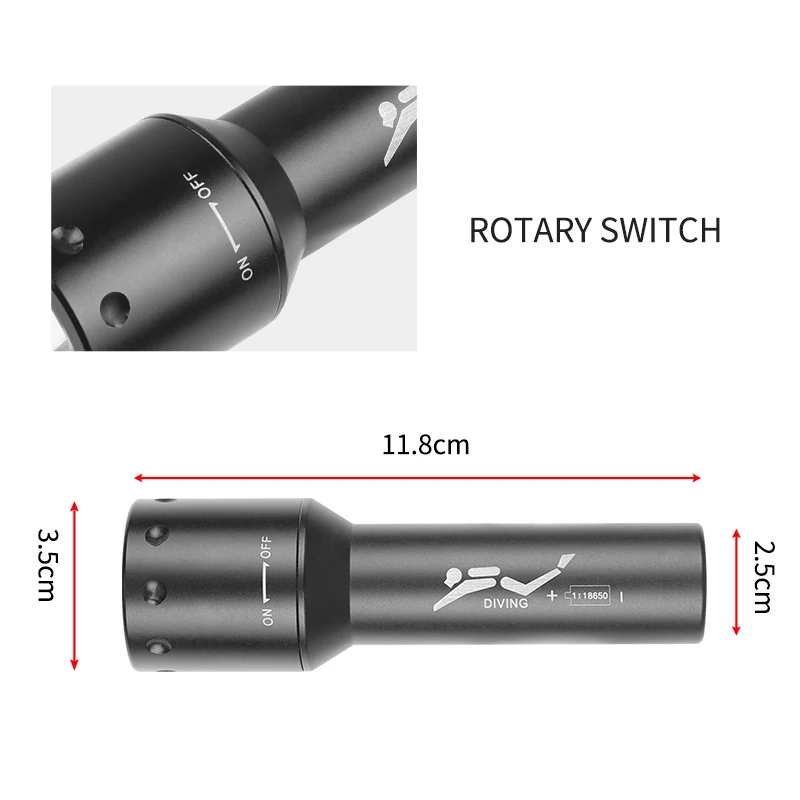 ไฟฉายดำน้ำ LED รุ่นใหม่ T6 ระย - Photography Lighting Led บทวิจารณ์และราคา