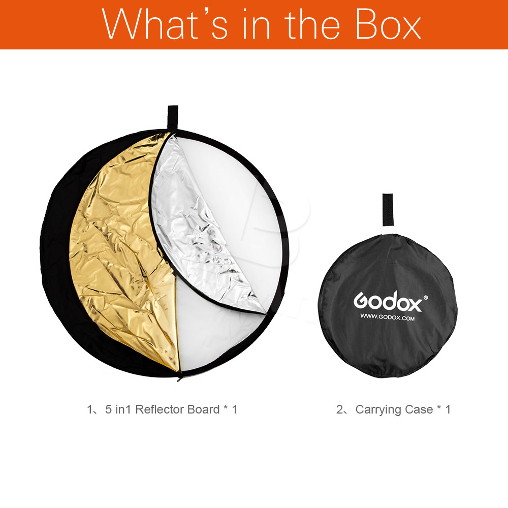 GODOX แผ่นสะท้อนแสงทรงกลมขนาด5 - Photography Lighting Reflectors บทวิจารณ์และราคา